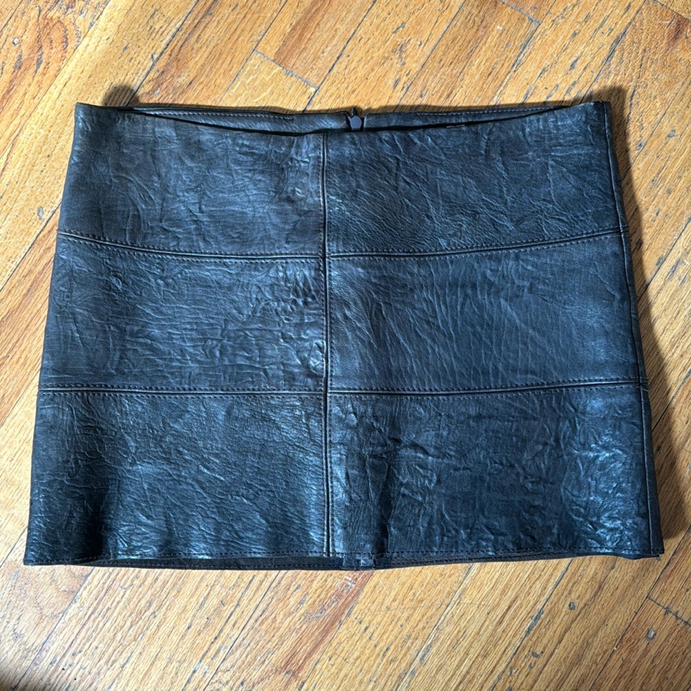 Bailey 44 Leather Mini Skirt